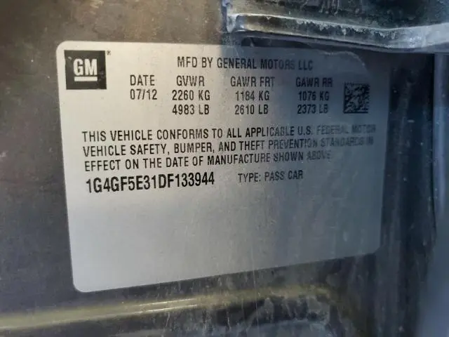 2013 BUICK LACROSSE PREMIUM  