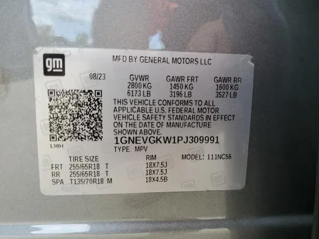 2023 CHEVROLET TRAVERSE LT  