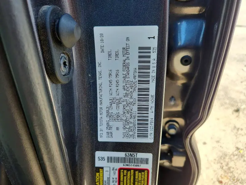 2021 TOYOTA TACOMA SR  