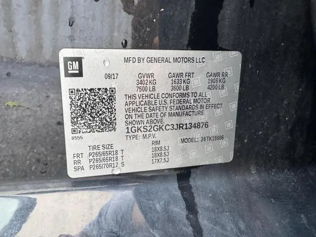 2018 GMC YUKON XL K1500 SLT  