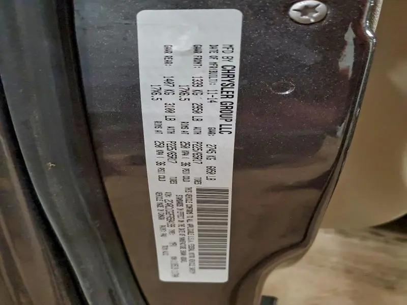 2015 CHRYSLER TOWN & COUNTRY TOURING L  