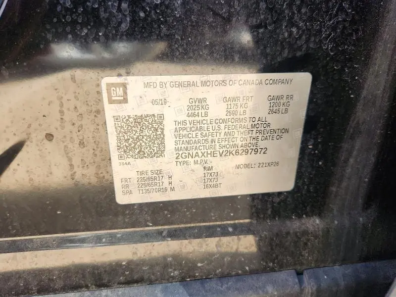 2019 CHEVROLET EQUINOX LS  