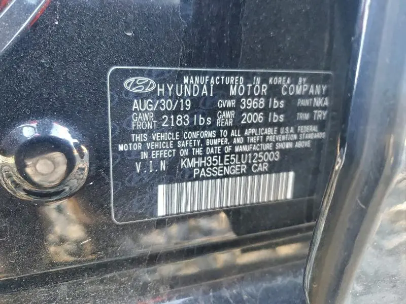 2020 HYUNDAI ELANTRA GT   