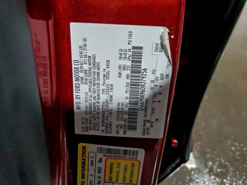 2013 FORD FUSION TITANIUM  