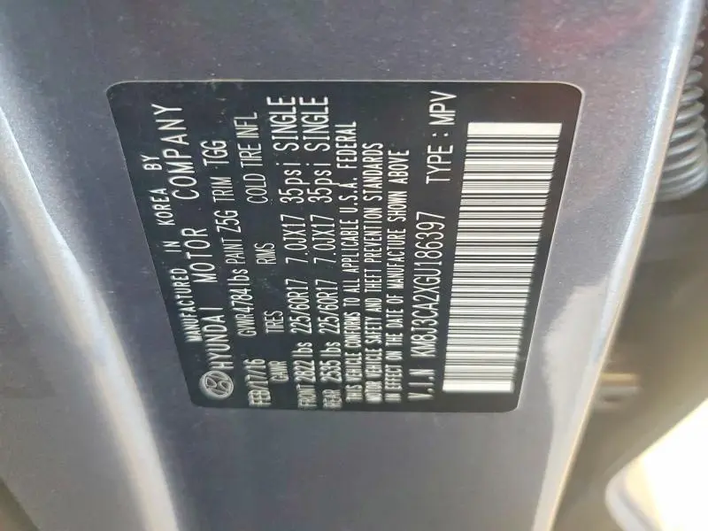 2016 HYUNDAI TUCSON ECO  
