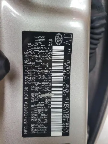 2010 TOYOTA COROLLA BASE  