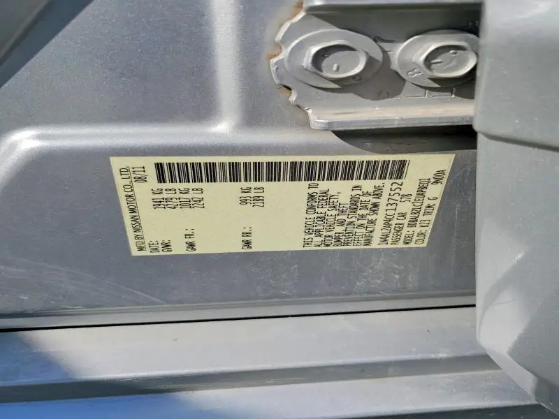 2012 NISSAN ALTIMA 2.5  