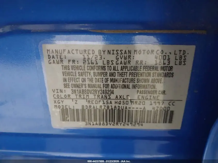 2024 NISSAN SENTRA SR XTRONIC CVT