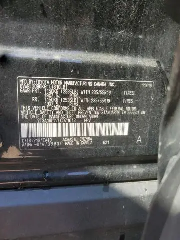 2020 TOYOTA RAV4 XLE PREMIUM  