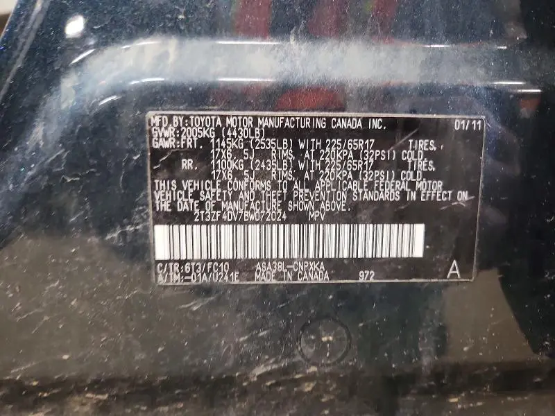 2011 TOYOTA RAV4 BASE  