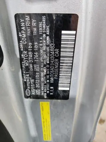 2017 HYUNDAI VELOSTER   