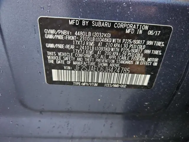 2018 SUBARU FORESTER 2.5I PREMIUM  