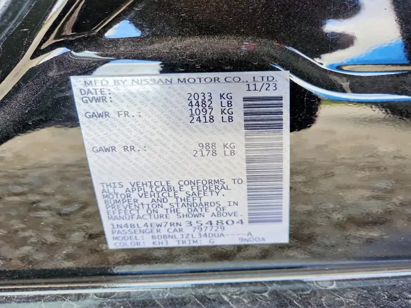 2024 NISSAN ALTIMA SL  