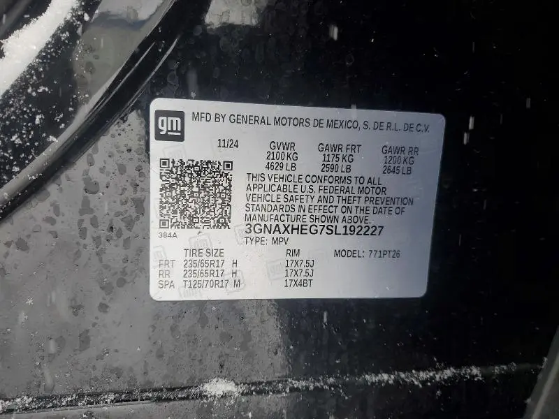 2025 CHEVROLET EQUINOX LT  