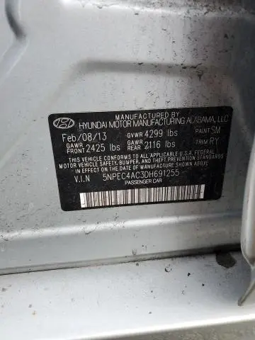 2013 HYUNDAI SONATA SE  