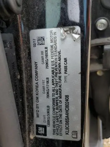 2017 CHEVROLET SPARK LS