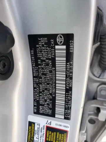 2012 TOYOTA CAMRY HYBRID  