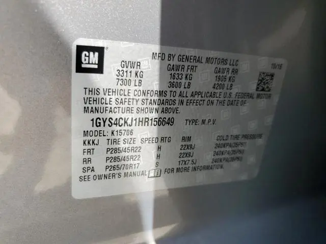 2017 CADILLAC ESCALADE PREMIUM LUXURY  