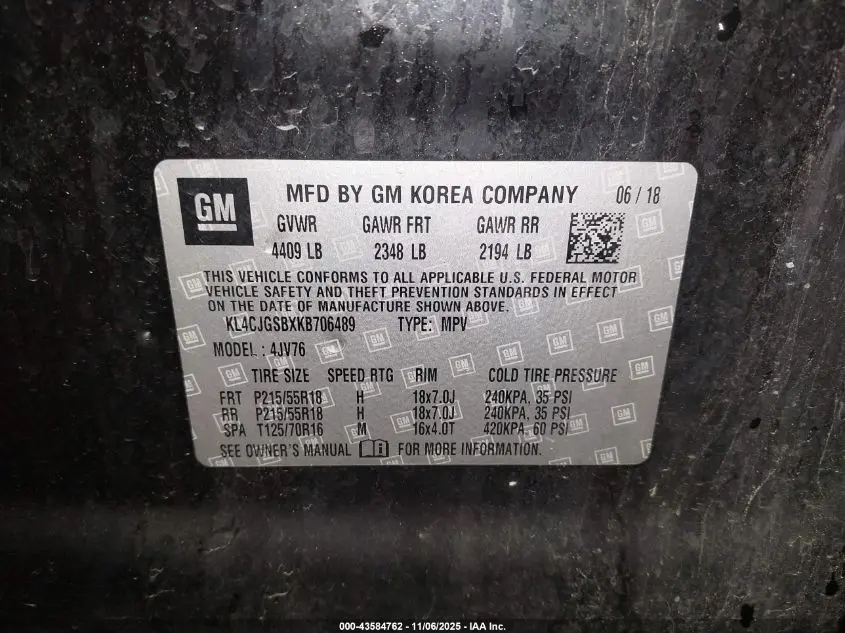 2019 BUICK ENCORE AWD ESSENCE