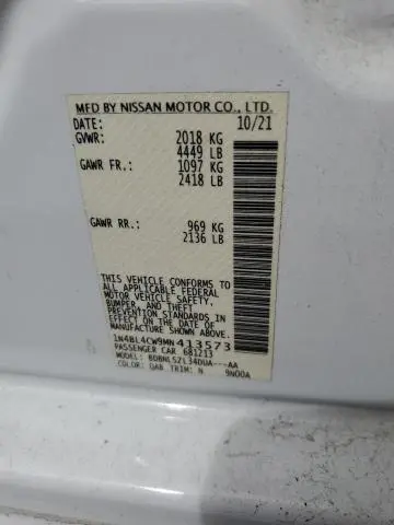 2021 NISSAN ALTIMA SR  