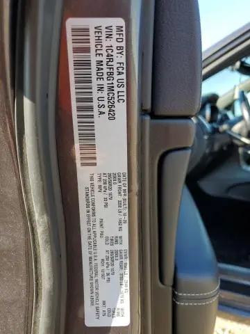 2021 JEEP GRAND CHEROKEE LIMITED  