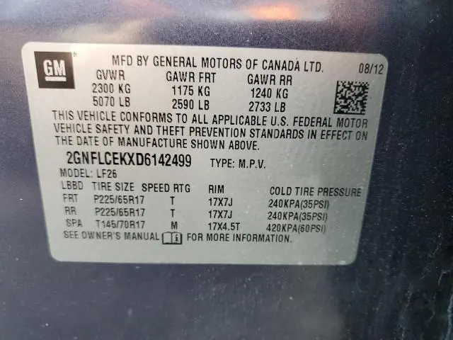 2013 CHEVROLET EQUINOX LS
