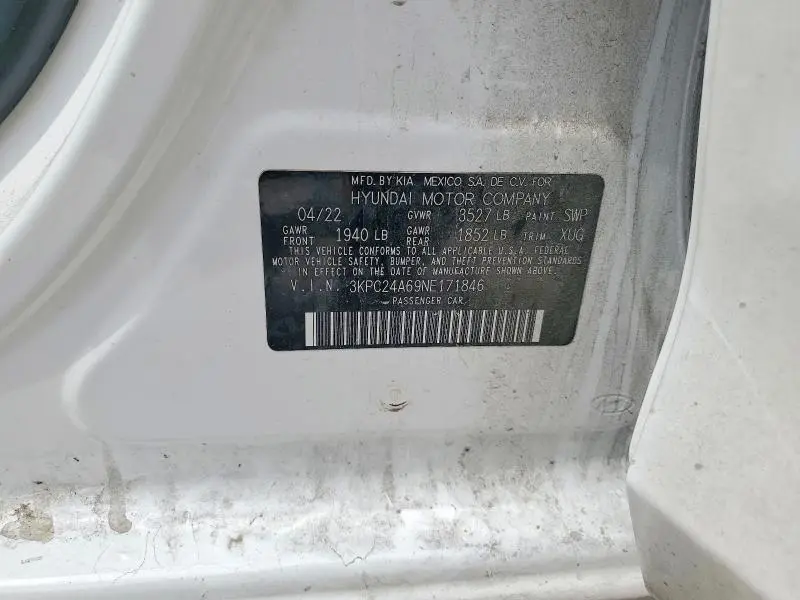 2022 HYUNDAI ACCENT SE  