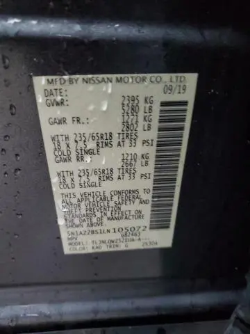 2020 NISSAN MURANO SV  