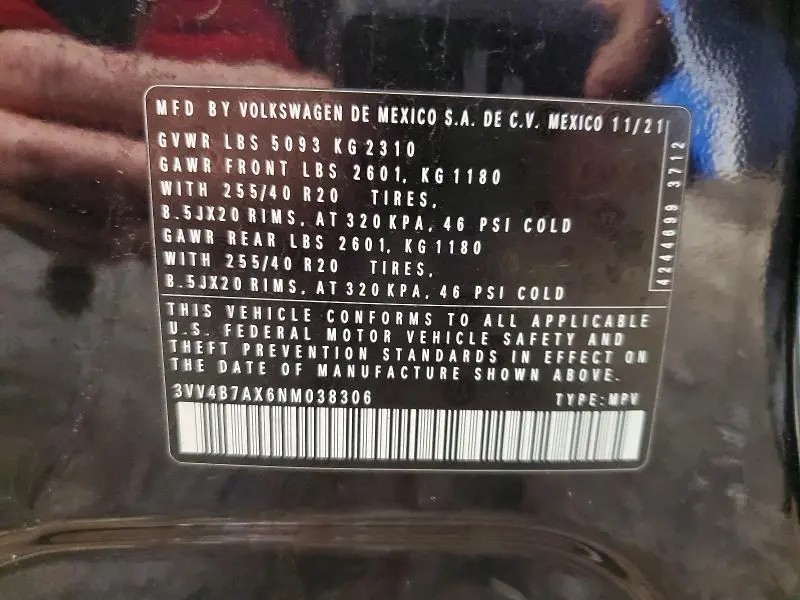 2022 VOLKSWAGEN TIGUAN SEL R-LINE  