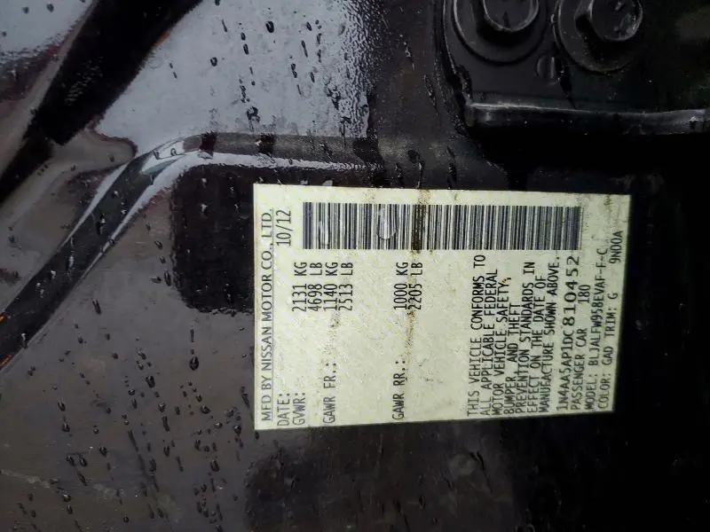 2013 NISSAN MAXIMA 3.5 S  
