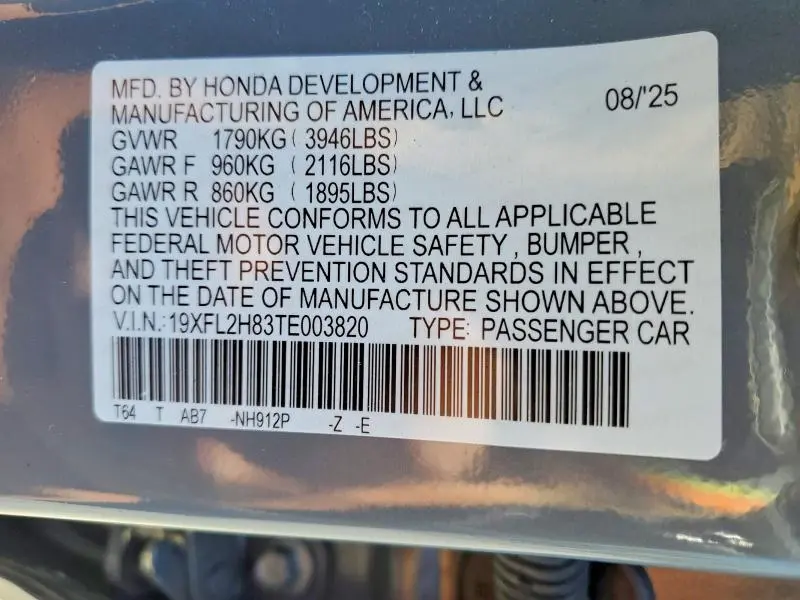 2026 HONDA CIVIC SPORT  