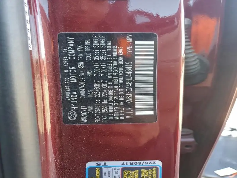 2017 HYUNDAI TUCSON LIMITED  