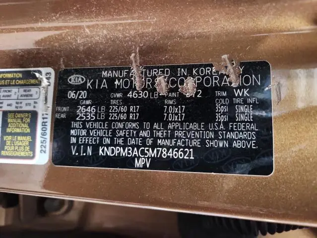 2021 KIA SPORTAGE LX  