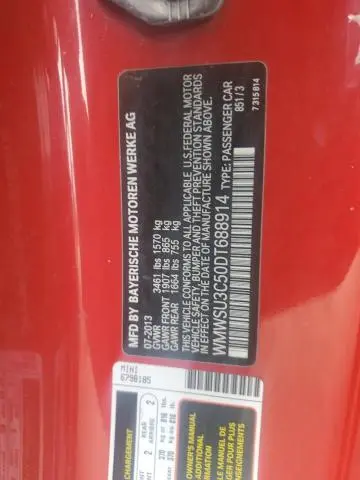 2013 MINI COOPER   