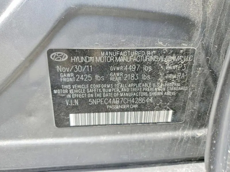 2012 HYUNDAI SONATA SE 2.0T  