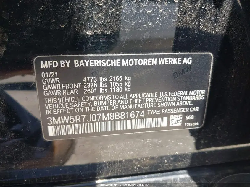2021 BMW 330I XDRIVE