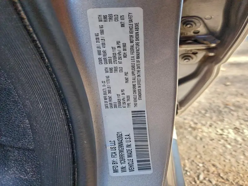 2022 RAM 1500 BIG HORN/LONE STAR  