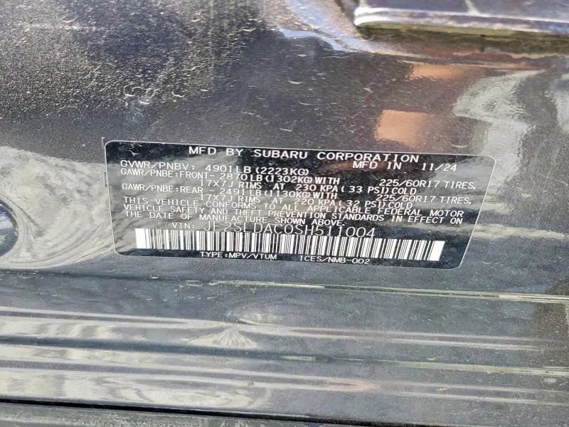 2025 SUBARU FORESTER   
