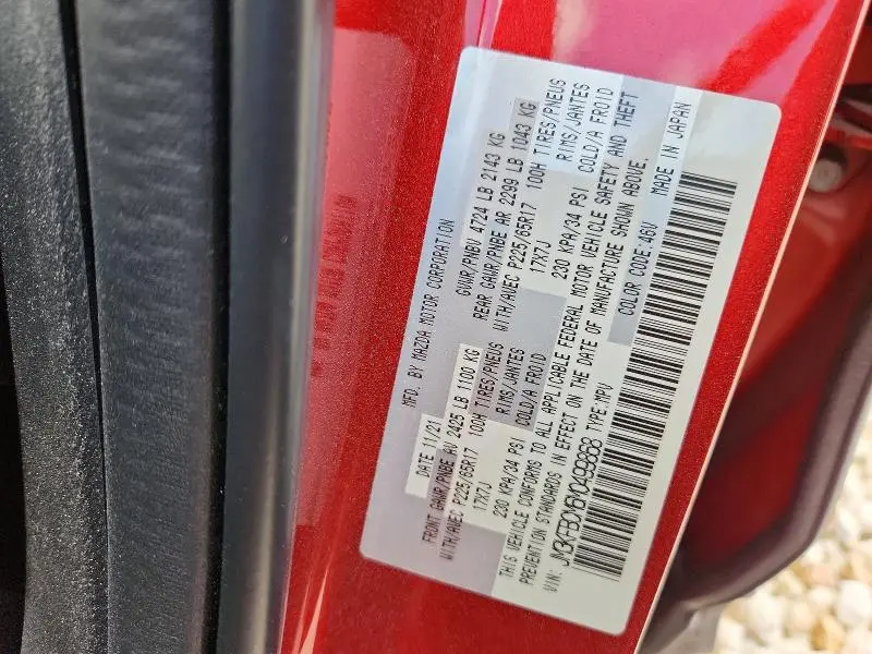 2021 MAZDA CX-5 TOURING  