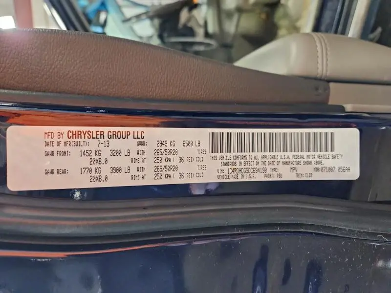 2013 DODGE DURANGO CREW  