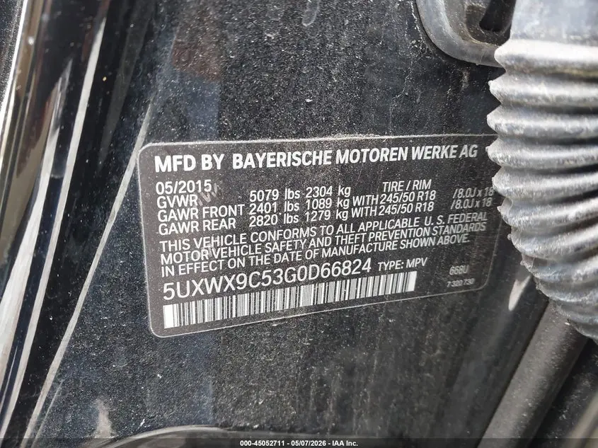 2016 BMW X3 XDRIVE28I