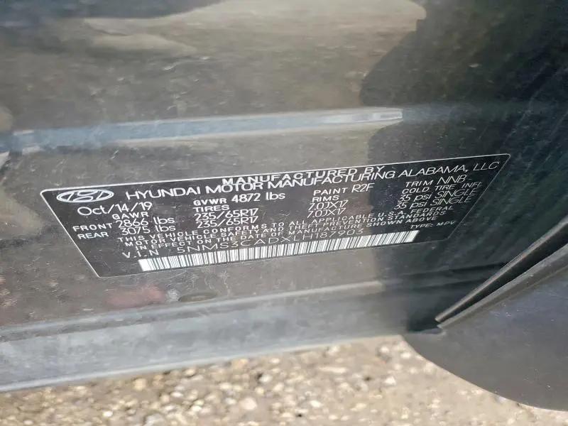 2020 HYUNDAI SANTA FE SEL  