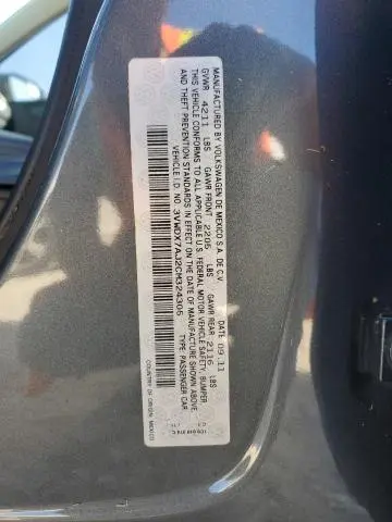 2012 VOLKSWAGEN JETTA SE  