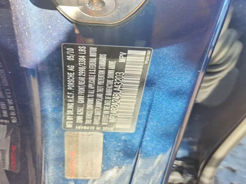 2011 PORSCHE CAYENNE S  