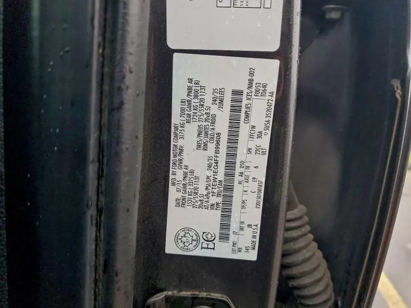 2015 FORD F150 SUPERCREW  