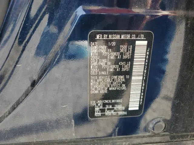 2020 NISSAN ARMADA SV  