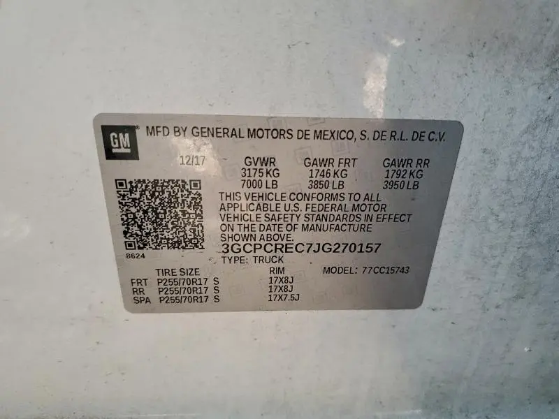 2018 CHEVROLET SILVERADO C1500 LT  