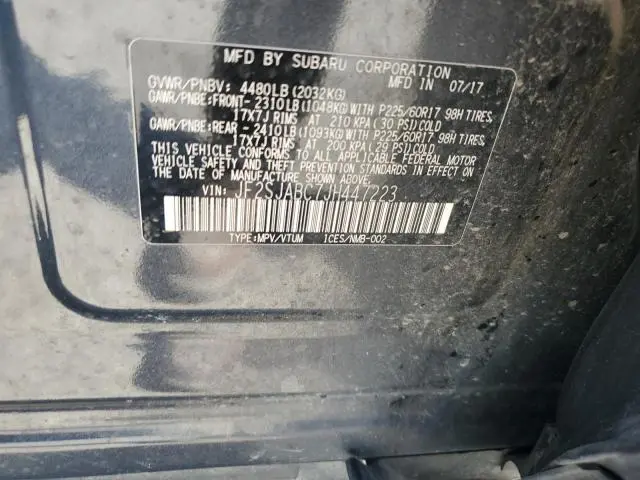 2018 SUBARU FORESTER 2.5I  