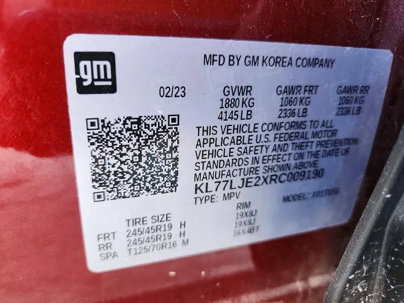 2024 CHEVROLET TRAX 2RS  