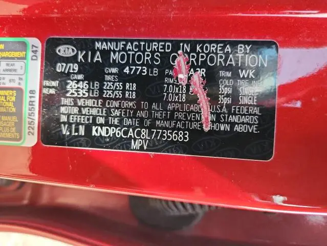 2020 KIA SPORTAGE S  